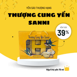 Yến Vương 35% Thượng cung Yến Sanni 39% hộp to 6 hủ 70 ml đường phèn - đông trùng hạ thảo