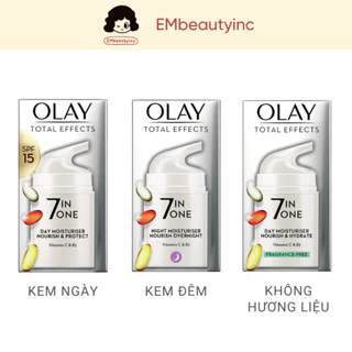 Kem Dưỡng Olay Total Effects 7 in 1 Cho Da Mặt, Dưỡng Trắng, Giảm Thâm, Tái Tạo Da 50ML - Bản UK