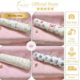 Vỏ gối ôm người lớn cotton đũi sơ đậu nành mềm mịn mát an toàn với mọi loại da kích thước 35x105cm