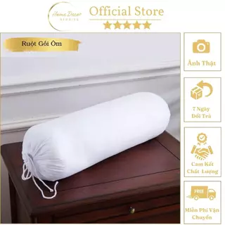 Ruột Gối Ôm kích cỡ 35x100cm bông gòn trắng cao cấp Home Decor Bedding