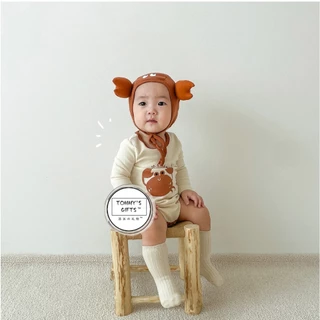 [SẴN SIZE 66CM/m]Bodysuit cộc tay con cua kèm mũ cua cho bé gái bé trai hàng cover Quảng Châu