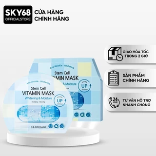 Hộp 10 Mặt nạ BANOBAGI Dưỡng Sáng Và Cấp Ẩm Cho Da Stem Cell Vitamin Mask 30ml x10 - CARO Moisture