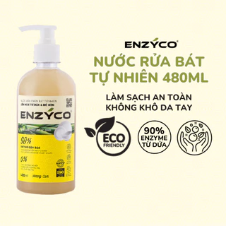 Nước Rửa Bát Sinh Học Enzyco 480ML Enzyme Từ Dứa Dành Cho Da Nhạy Cảm