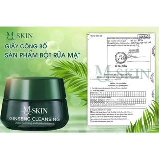 Bột rửa mặt nhân sâm MQ Skin - Bột rửa mặt Ginseng Cleansing giúp làm sạch da, lấy đi da chết, bã nhờn trên da