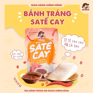 Bánh tráng SATE CAY (70g) nước chấm độc quyền_ABI SNACK