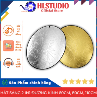 Hắt Sáng 2 in 1 Đường Kính 60cm, 80cm, 110cm HL Studio - Chụp Ảnh Chuyên Nghiệp