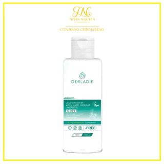 Tẩy Trang Derladie Vegan Sạch Sâu, Cải Thiện Lỗ Chân Lông Derladie Cleansing Water Witch Hazel Micellar Unsented 50ML