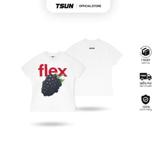 Áo Baby Tee TSUN FLEX - Trắng - [UNISEX] - In - Nam/Nữ