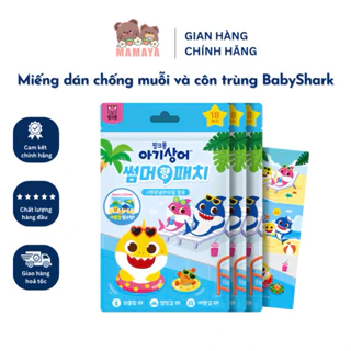 Miếng dán chống muỗi, côn trùng đốt cho bé Baby Shark Artex Nội Địa Hàn