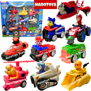 Đồ chơi xe ô tô Chó cứu hộ Paw Patrol chạy trớn pull back - 6, 7, 9 xe - ngẫu nhiên - NANOTOYS STORE