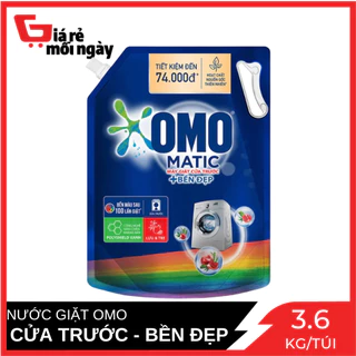 Nước giặt OMO Cửa trước Bền Đẹp 3.6kg