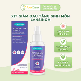 Xịt giảm đau dành cho mẹ sau sinh Lansinoh 4% Lidocaine Perineal Spray giảm đau tạm thời