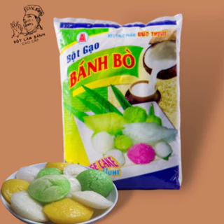 Bột gạo bánh bò Đức Thịnh loại 1 kg, bột làm bánh dễ nhồi bột rễ tre nhiều thơm ngon, xốp dai