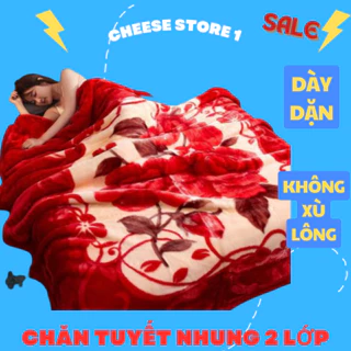 [CAO CẤP] Chăn tuyết nhung 2 lớp dày dặn 1m6x2m