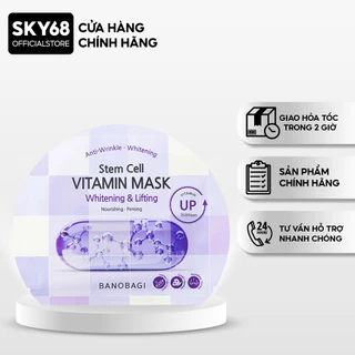 Mặt nạ BANOBAGI Chống Lão Hoá, Dưỡng Sáng Da Stem Cell Vitamin Mask 30ml - CARO Lifting