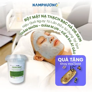 Bột Mặt Nạ Dẻo Thạch Dr. Skin Bạc Hà Kiểm Soát Dầu, Giảm Mụn Cho Da Sạch Sẽ 650gr