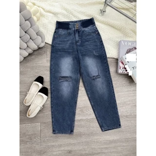 Quần Jean Bigsize Nữ Tú Mỡ Quần Jean Bigsize Thiết Kế Trẻ Trung Quần Jean 3 Nút Đủ size 50-80KG QJ0043