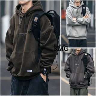 Áo Hoodie in chữ basic nam nữ unisex form rộng mặc cực đẹp, chất nỉ cotton Hàn cao cấp, hợp mọi thời đại KMG Fashion