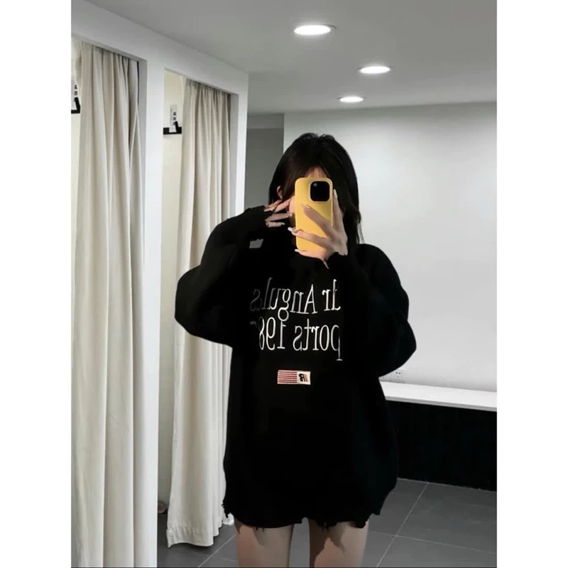 Áo sweater len unisex 1987 chất liệu len dày dặn hoạ tiết thêu thời trang thu đông