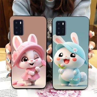 Ốp lưng oppo a16 in hình thỏ siêu cute