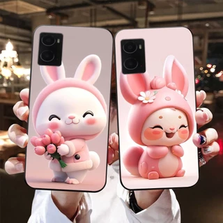 Ốp lưng oppo a76 in hình thỏ siêu cute