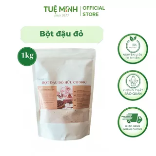 Bột đậu đỏ hữu cơ Tuệ Minh nguyên chất từ thiên nhiên combo 2 túi 1kg