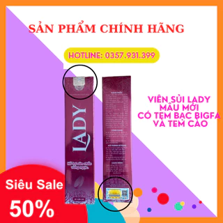 Viên Sủi LADY Tăng Vòng 1 (che tên khi giao ) Tuýp 20v