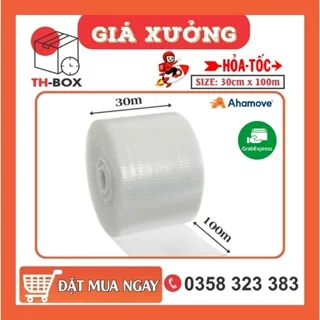 Xốp chống sốc, 30cm x 100m Cuộn xốp khí gói hàng