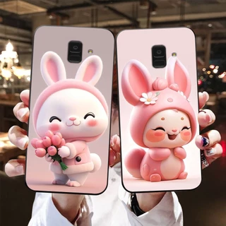 Ốp lưng Samsung a6 2018 / ss a6 plus / ss j8 in hình thỏ siêu cute