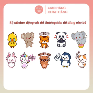 Sticker dán đồ dùng cho bé, chịu nhiệt, dễ thương xinh đẹp