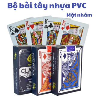 Bộ Bài Tây Nhựa PVC 2 Mặt Nhám Dày Dặn Độc Đáo