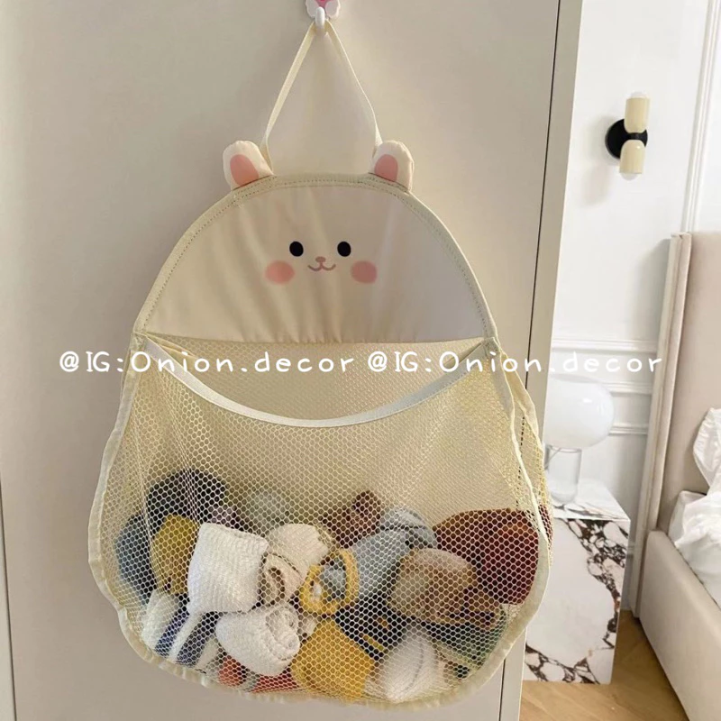Giỏ lưới treo để đồ hình thỏ đựng tất phụ kiện đa năng