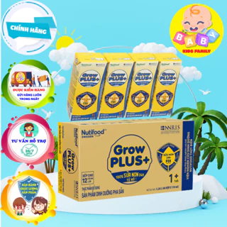 Thùng Sữa Bột Pha Sẵn GrowPLUS+ Sữa Non Tăng Đề Kháng 110ml - Trên 1 Tuổi (48 Hộp x 110ml)