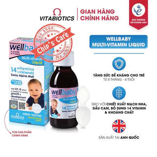 Multi Vitamin WellBaby Liquid bổ sung Vitamin tổng hợp date 2025