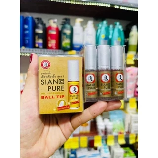 [Chính hãng] Dầu gió lăn Siang Pure Oil Ball Tip ông già Thái Lan 3cc