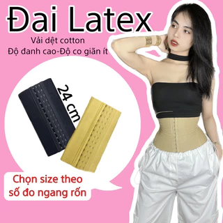 ĐAI LATEX DÁNG 24CM ĐỊNH HÌNH EO (độ đanh cao, độ co giãn ít)