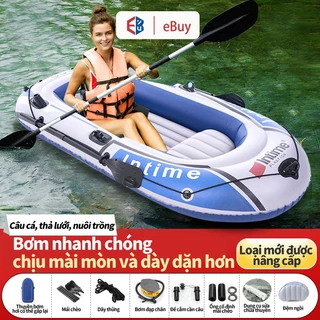 Thuyền hơi, Xuồng câu cá Intime 2-4 người, cho thuyền Kayak dã ngoại cắm trại, đi camping sông nước,Thân thuyền dày dặn