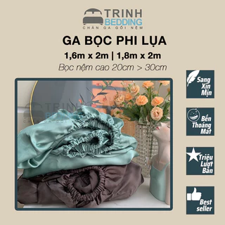 Ga 1m6 1m8 bọc chun phi lụa Trinhbedding dành cho nệm lớn 20cm-30cm