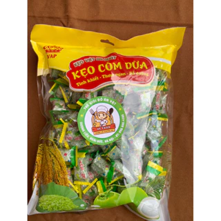 kẹo cốm dừa -kẹo mè xửng ăn vặt tuổi thơ 300g-1000g