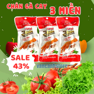 Chân gà cay 3 Miền gói 35g-đồ ăn vặt chân gà cay ủ vị tứ xuyên tương thơm 3 Miền