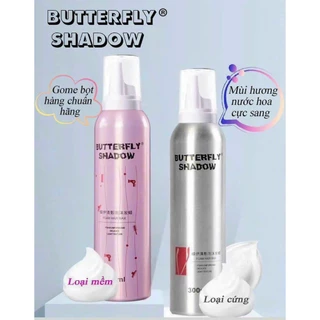 Gôm mềm giữ nếp tóc Butterfly Shadow 300ml keo bọt dạng mềm tạo kiểu và giữ nếp tóc uốn xoăn tự nhiên bồng bềnh