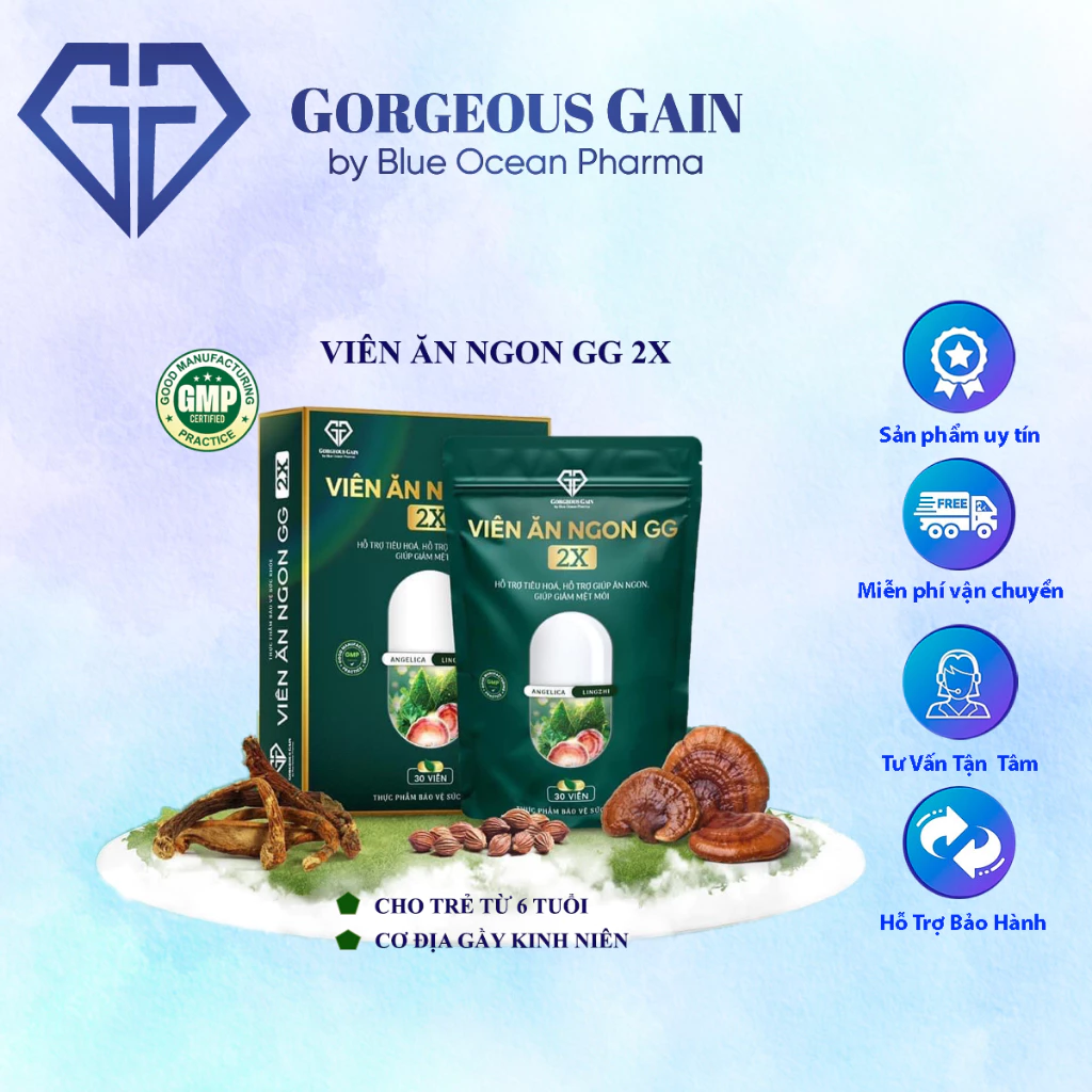 Viên Ăn Ngon GG 2X – Bản nâng cấp gấp đôi hiệu năng – DPQT Blue Ocean