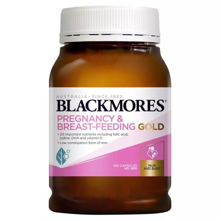 Viên uống bổ bầu Blackmores Pregnancy and Breastfeeding Gold 180v