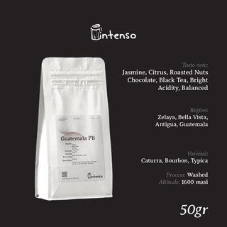 (Gói 50g) Cà Phê Rang Mức Sáng - Guatemala PB - Intenso Coffee Roasters