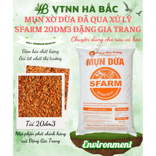 Mụn Dừa, Mụn Xơ Dừa Đã Qua Xử Lý SFARM 20dm3 Đặng Gia Trang - Mụn Dừa Trồng Cây