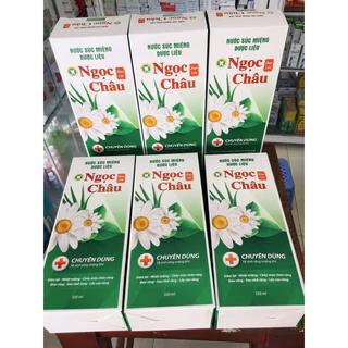 Nước súc miệng dược liệu Ngọc Châu lớN 350ml - Ngăn nhiệt miệng, diệt khuẩn, giữ hơi thở thơm mát