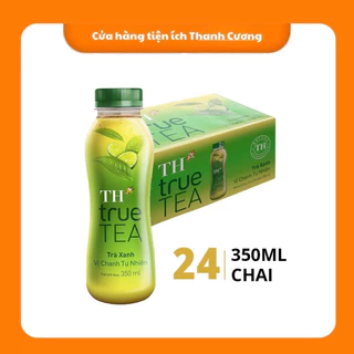 Thùng 24 Chai Trà Xanh Vị Chanh Tự Nhiên - TH True Tea 350ml