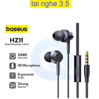 Tai Nghe Có Dây Baseus Encok HZ11 Wired Earphones Jack 3.5mm có mic