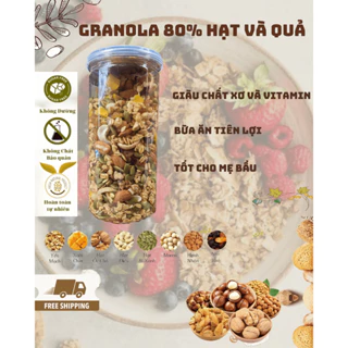 Combo 1kg Granola siêu hạt ăn kiêng ngũ cốc giảm cân dinh dưỡng eat clean không đường