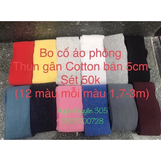 Sét Dây bo viền 12 màu bản 5cm 50k